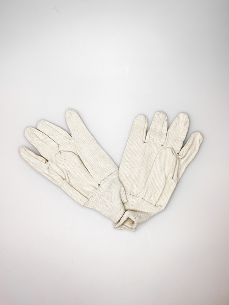 Baumwoll-Handschuh, Trikot, grob, ungebleicht, CAT 1 Strickbund, VE 120